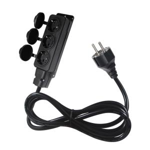 China VDE Certified EU 3-Pin Power Cord with Schuko Plug factory