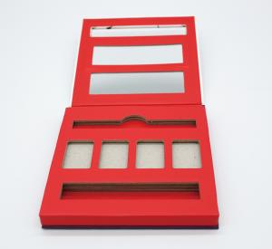 China 100mm Empty Square Eyeshadow Pans / Magnetic Eyeshadow Case Customized factory
