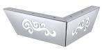70mm high durable furniture accessories iron chrome hollow out sofa feet SL-116