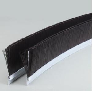 China Industrial Customized Aluminum Alloy Black Nylon Wind Turbine Seal Arc Brush For Hood Seal factory
