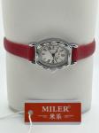 Modern Leather Strap Watches Laser Engraved Logo 30 Meters Water Resistant