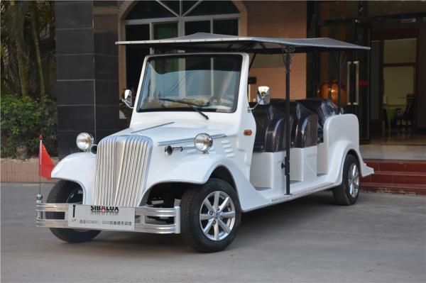 Silver Eco Friendly Electric Vintage Cars Classic 8 Seater Golf Buggy For Pick