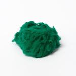 Army Green Regenerated Polyester Fiber , Anti Distortion Polyester Staple Fiber