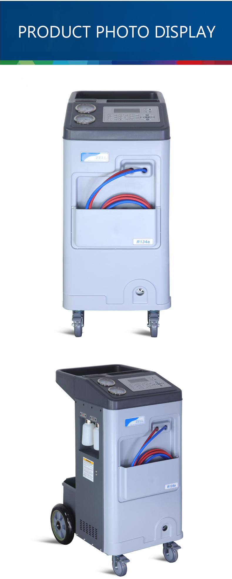 Automatic R134A Recovery Machine Unit Recycling Recharge Service Station