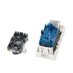 Exact Cables 45*22.5 French Type UTP CAT6 Single Keystone Jack RJ45 FTP Network