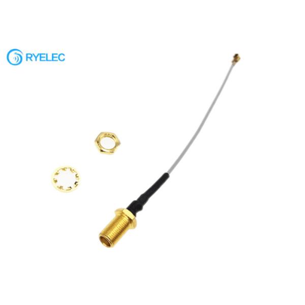 China MCX Female Bulkhead To IPEX UFL Connector Pigtail Jumper 1.13mm Extension Cable factory