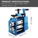 112mm Rolling Mill Machine Jewelry Manual 48-50mm Shaft diameter