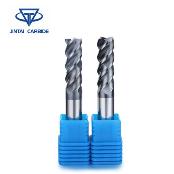 Cemented Tungsten Carbide Indexable Cutters Flatten 4 Flute Hrc45/Hrc55/Hrc65