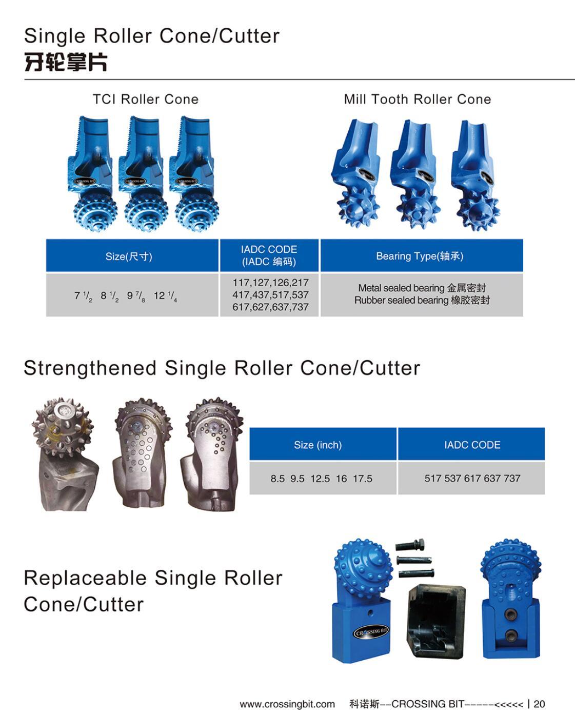 Tricone Cutter Roller Cone Bit IADC 737 Efficient Drilling
