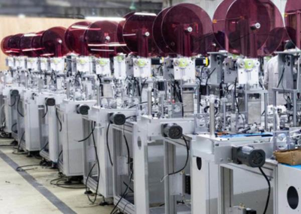 Inner Ear Loop Face Mask Production Line For Hospital , Surgical Face Mask