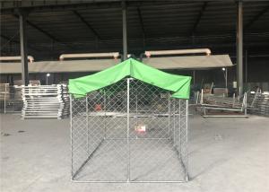 China Large outdoor galvanized cheap chain link dog kennel 7.5x13x6ft(2.3x4x1.8m) 2.3mm wire diameter factory