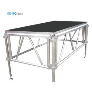 China Black and Customized Adjustable Legs Outdoor Assemble Event Stage with Performance factory