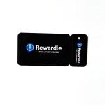 0.76mm 0.84mm Plastic PVC Card Key Tag ODM 3 Up Hot stamping Printing