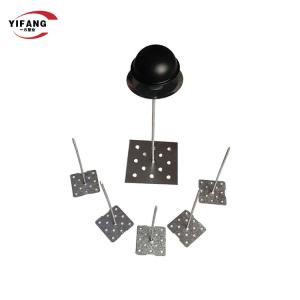 China Perforated Base Insulation Stick Pins For Rigid Insulation Zinc Finished factory