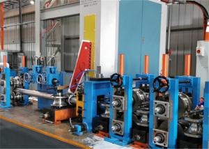 China Galvanized 18-65mm Carbon Steel Tube Mill Machine With High Frequency Welder factory