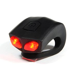 China Wrap Around Red Silicone Led Bicycle Lights With 2 * CR2032 Battery Constant Flash factory