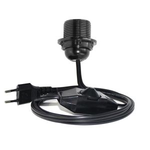 EU Power Cable with E12 E14 E27 Lamp Holder and On/Off Switch