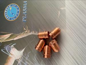 China Copper Plasma Cutter Hypertherm Consumables Powermax30 420117 Nozzle Tips factory