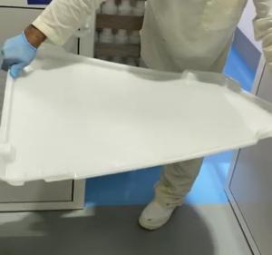 China ISO9001 PPE Plastic Drying Trays 75 * 55 * 5cm For Capsule Candy factory
