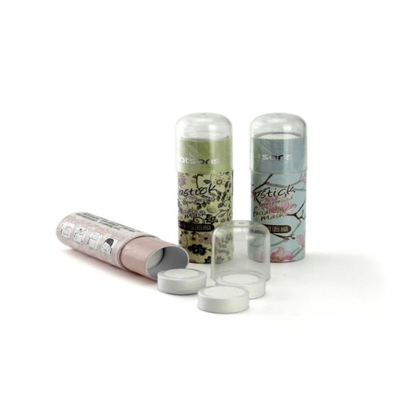 Pnatone Color Paper Tube packaging matt lamination Paper Face Mask Container