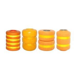 China Roadway Used Eti Rotary Barrier EVA PU Roller Cushion Crash Barrier for Highway Traffic Safety factory