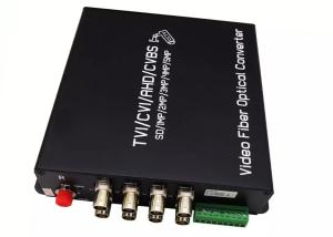 China 4CH 1080P AHD/CVI/TVI Video To Fiber Optic Converter With 1CH RS485 factory