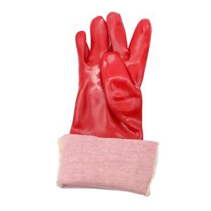 China Cotton Lined Gauntlet PVC (polyvinyl chloride) Industrial Gloves factory