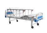 Anti-age Manual Hospital Beds Aluminum alloy side rails two cranks