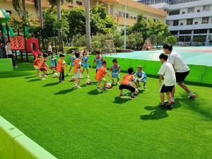 China Realistic Artificial Grass Turf For Garden With Drainage Holes factory