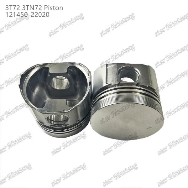 Piston 3TN72 3T72 Flat Bottom 65.5mm Height 121450-22020 For Yanmar Diesel