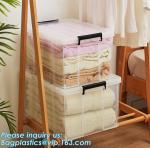 Customized Clear Household Large Storage Boxes With Lids, household large clear