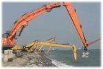 Sea Port Construction Excavator Boom And Stick 30m Max Digging For Excavator