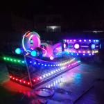 16 Riders Flying Car Ride With LED Lights 360 Degree Rotary Feature