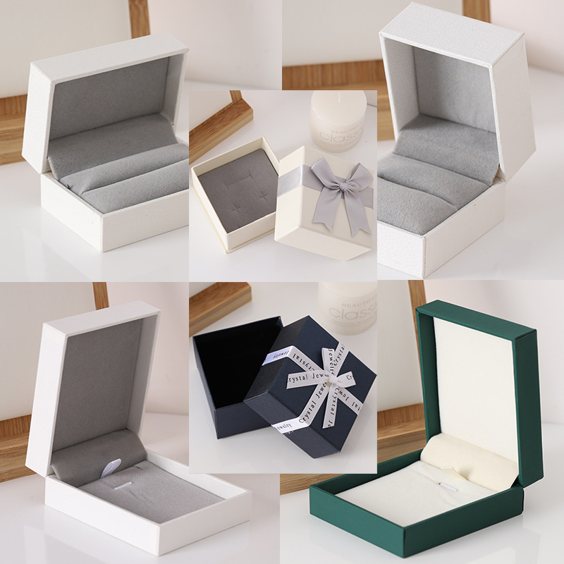 Customized Luxury Paper Packaging Jewelry Set Gift Shipping Boxes for Rings