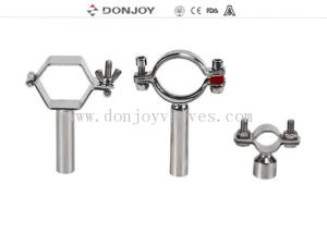 China SS304 Heavy Duty Clamp Pipe Holder / TC Clamp / Pipe With Thread Or Bar factory