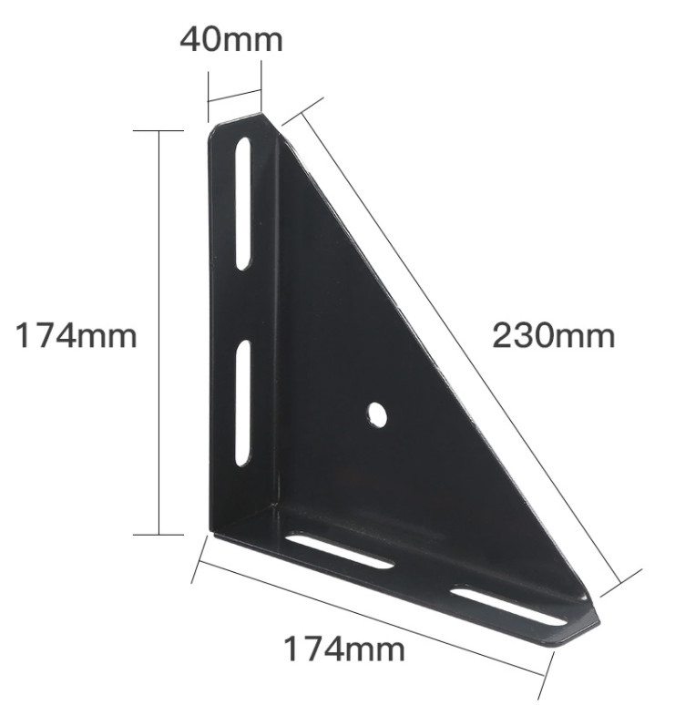 Black Powder Coated Iron Bed Frame Hardware Parts