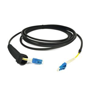 China 5.0mm Duplex LC CPRI Outdoor Fiber Optic Cable with NSN boot factory