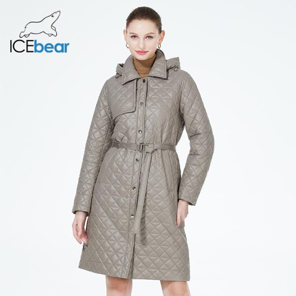Outside Mid Length Light Spring Coat Elegant Hook Belt Beige Colour Stylish
