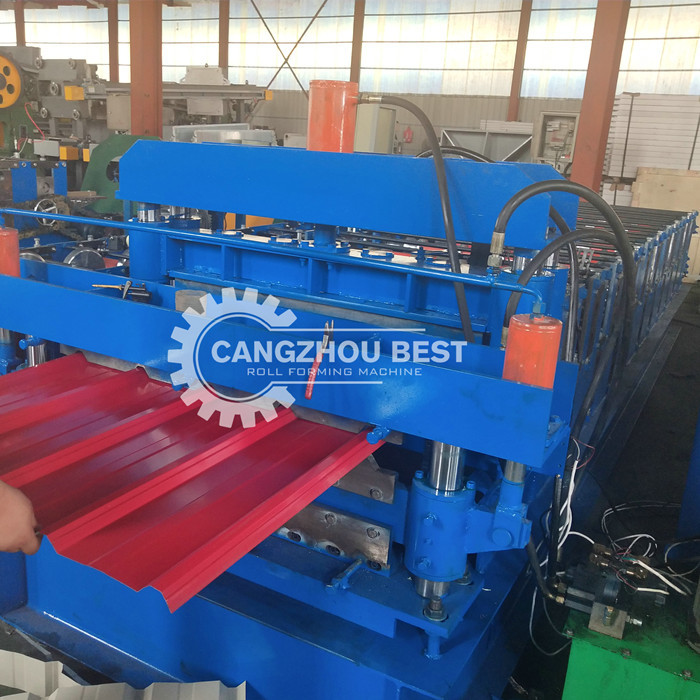 Zinc Galvanizing Hydraulic Cutting Double Layer 840 Roofing Sheet Roll Forming Machine