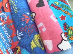 China Environmental Cotton Flannel Cloth Waterproof Animal Print Flannel Fabric factory