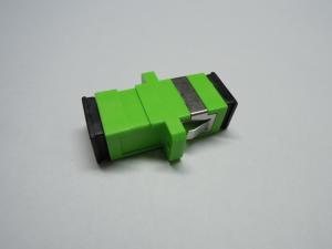 China Simplex SC APC SM Fiber Optic Adapter Stability With Green Housing factory