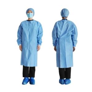 China Protective Medical Doctor Gown , Disposable Isolation Gowns For Virus Contaminated Areas factory