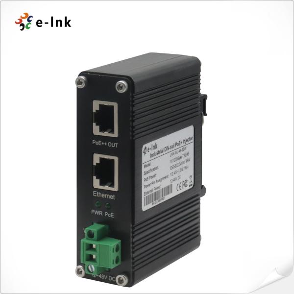 Wholesale PoE Injector Adapter 95W 802.3bt 1000M Din Rail Gigabit Power Injector