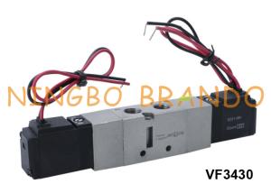 China VF3430 SMC Type Pneumatic Air Solenoid Valve 5/3 Way 24VDC 220VAC factory