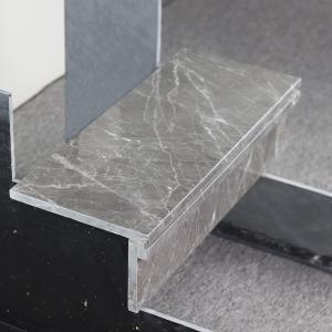 China Grey Color Staircase Steps Floor Tiles Polished Marble Step Stairs Tiles factory