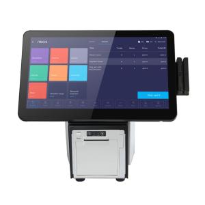 China Windows Desktop 300cd/m2 Touch Screen POS Terminal With Printer Retail Epos Systems factory