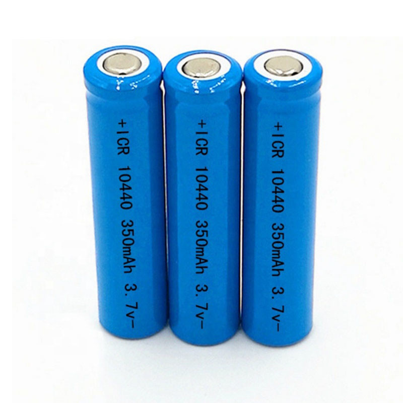 3.7v 350mah AAA Rechargeable Battery ICR 10440 Lithium Ion Cell