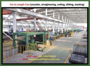 China Cut to Length Line (uncoiler, straightening, cutting, slitting, stacking) factory