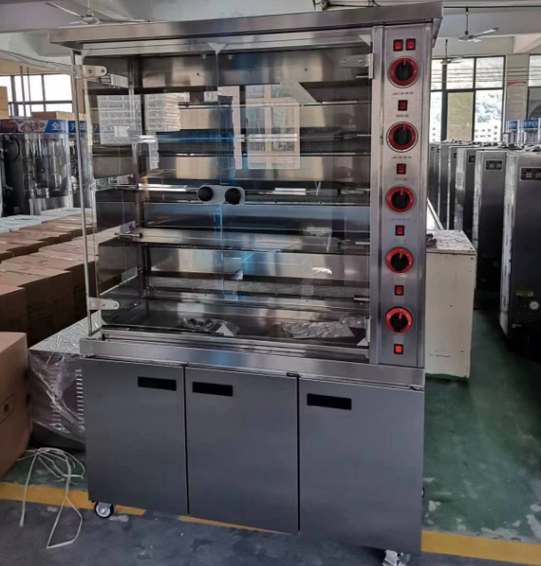 Commercial Electric & Gas Chicken Roaster Rotisserie Grill Machine Roast Chicken Machine