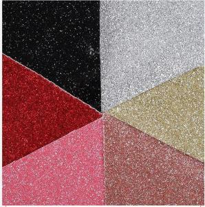 China Waterproof Glitter PU Leather Powder Film Glitter Artificial Leather Customized factory